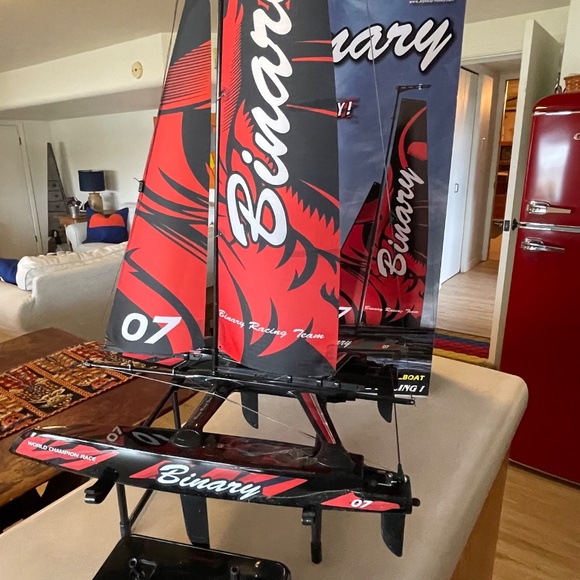 Remote Control Catamaran Sail Boat - Picture 4 of 4